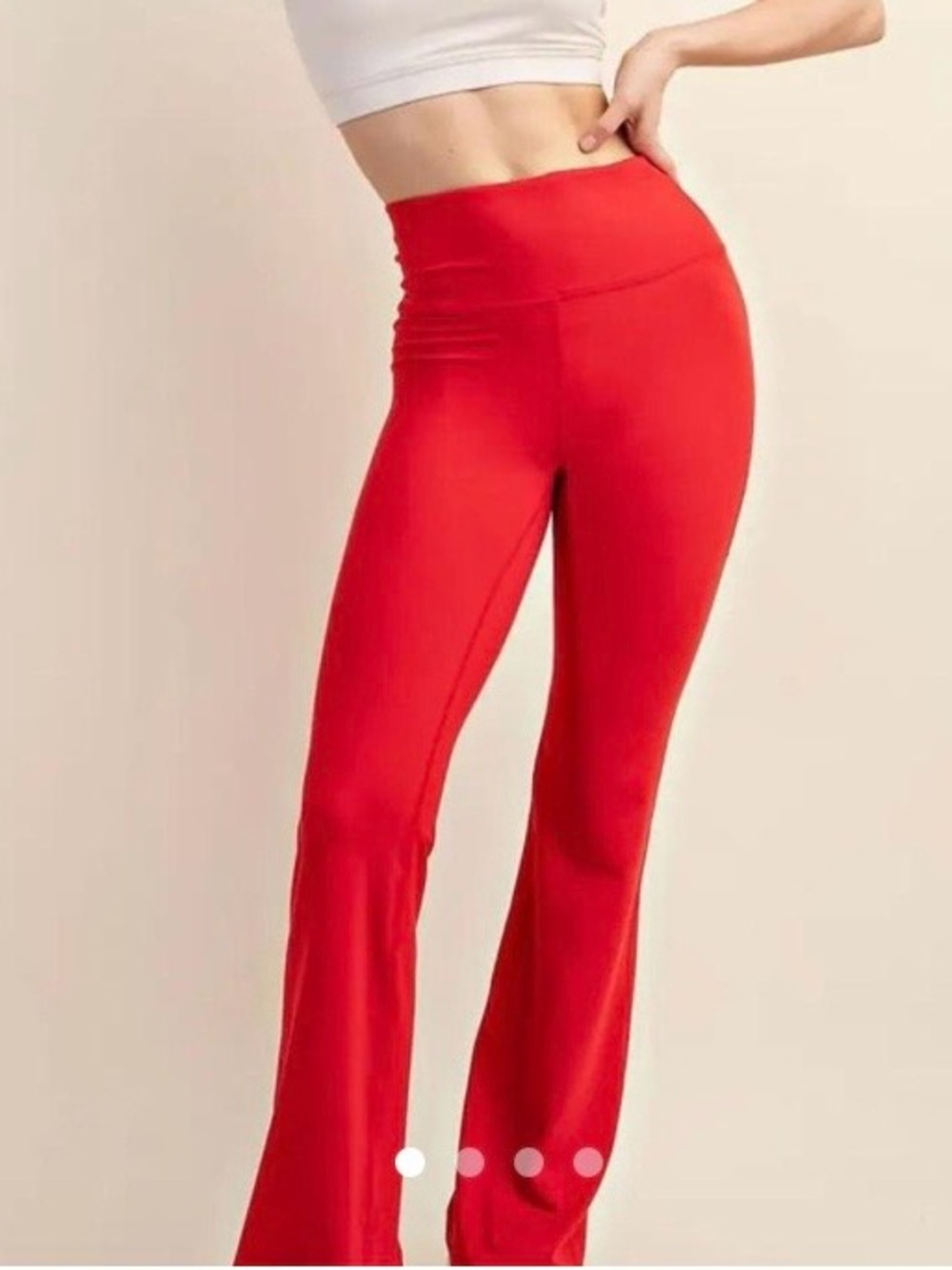 Lululemon Groove Flare Pants Women's Size 8 Red High Rise Yoga 28" Insea